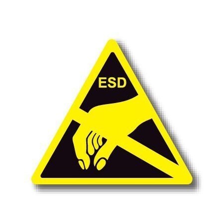 Ergomat 12in TRIANGLE SIGNS - ESD DSV-SIGN 144 #1273 -UEN